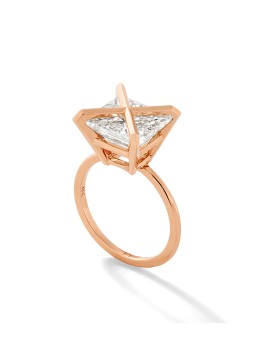 Diamond Ring In 18Kt Rose Gold The Raymond Ring